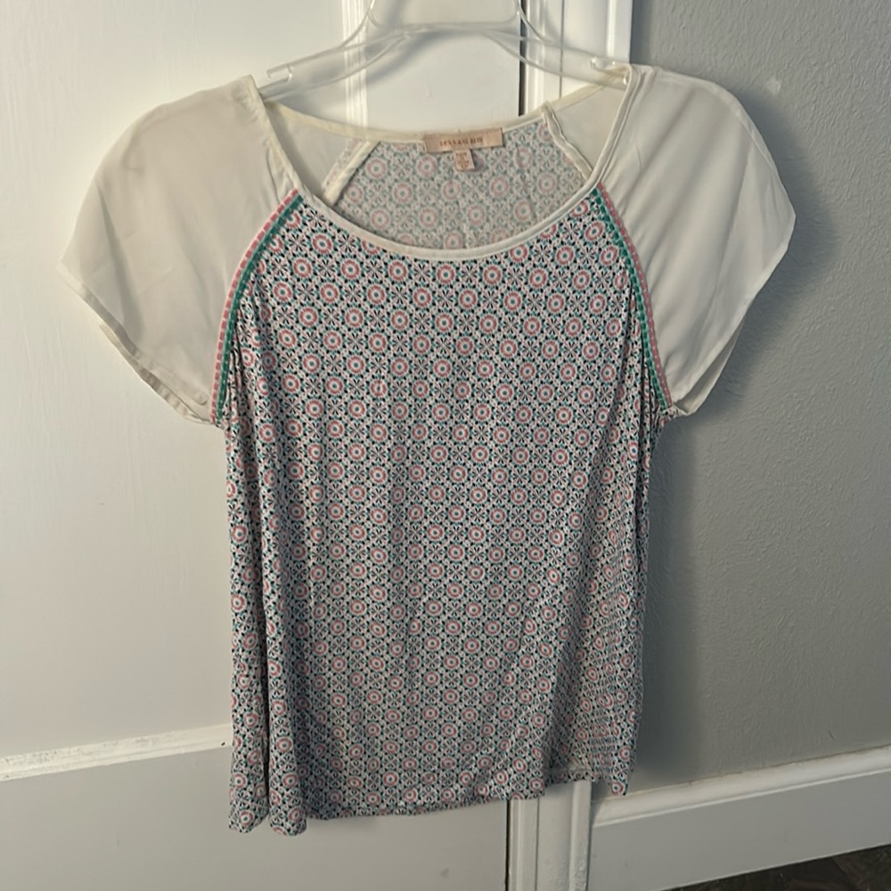 Skies Are Blue top. Originally purchased from Stitch Fix. 8P.